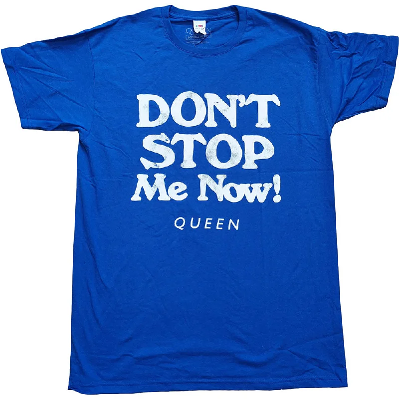 Queen | Official Band T-Shirt | Don't Stop Me Now Graphic Embroidered Appliqued