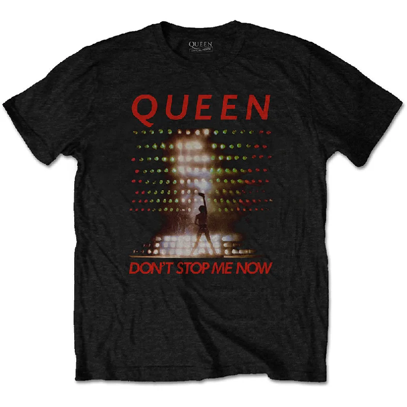 Queen | Official Band T-Shirt | Don't Stop Me Now Silk Blend Satin Velvet