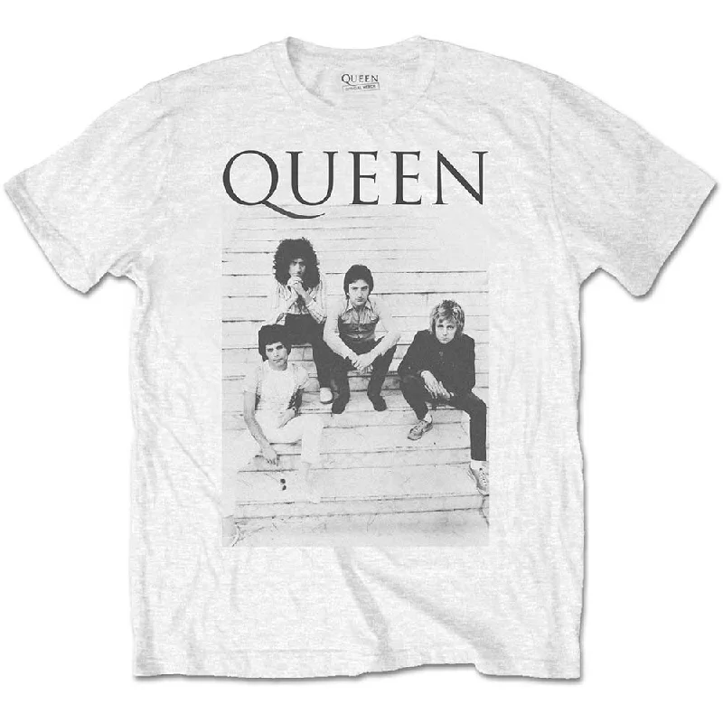 Queen | Official Band T-Shirt | Stairs Terry Blend Velvet Blend Canvas Blend