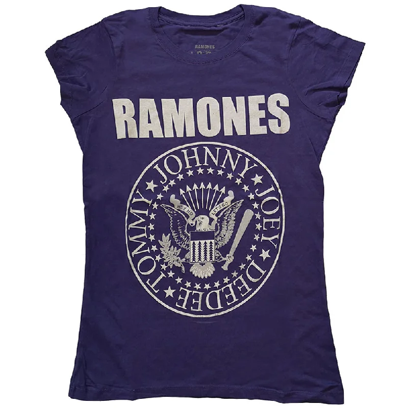 Ramones Ladies T-Shirt: Presidential Seal Fashionable Trendy Casual