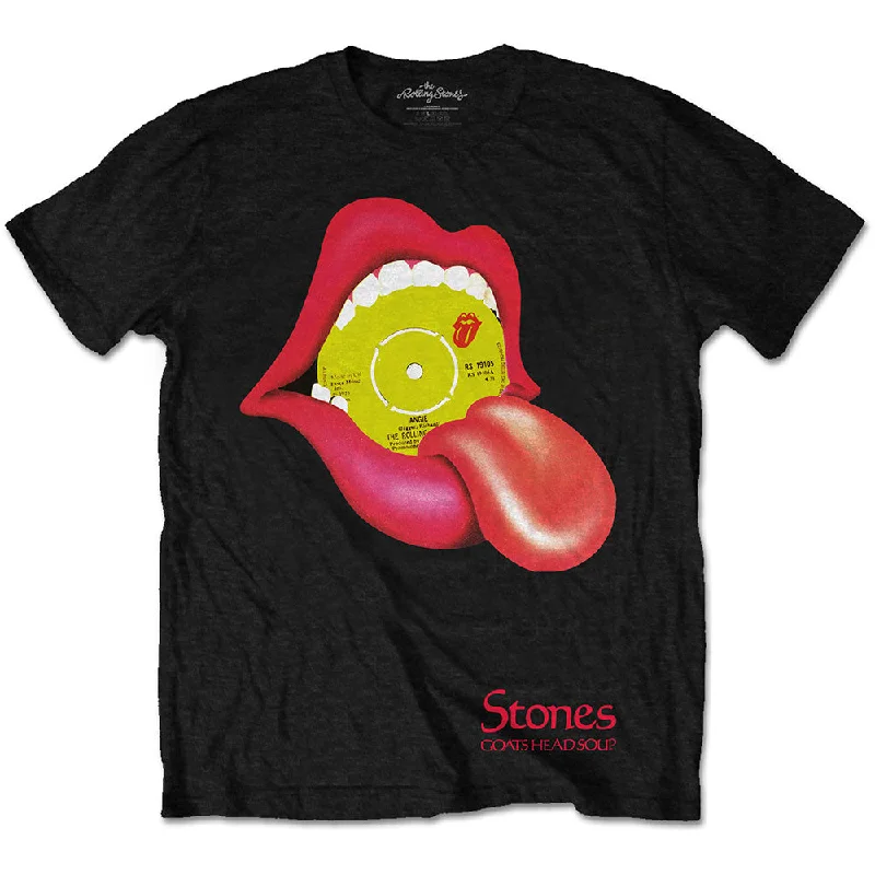 The Rolling Stones | Official Band T-Shirt | Angie - Goats Head Soup Basic T-Shirt Crew Neck Short Sleeve The Rolling Stones | Official Band T-Shirt | Angie - Goats Head Soup Basic T-Shirt Crew Neck Short Sleeve