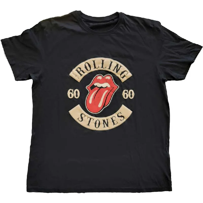 The Rolling Stones | Official Band T-Shirt | Sixty Biker Tongue (Suede Flock) Houndstooth Herringbone Solid The Rolling Stones | Official Band T-Shirt | Sixty Biker Tongue (Suede Flock) Houndstooth Herringbone Solid