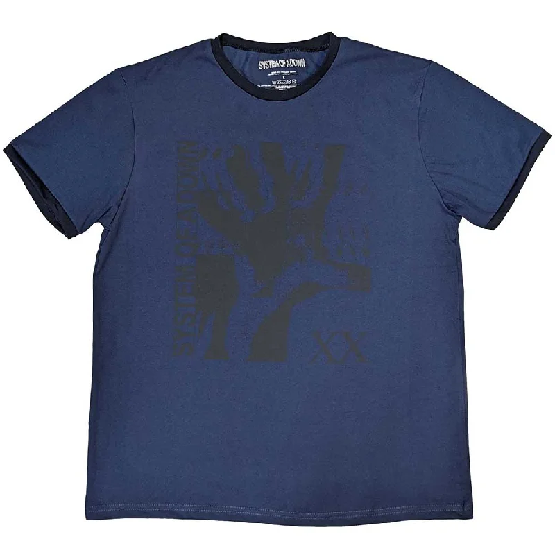 System Of A Down | Official Band Ringer T-Shirt | Intoxicated Chenille Blend Fleece Blend Nylon Blend System Of A Down | Official Band Ringer T-Shirt | Intoxicated Chenille Blend Fleece Blend Nylon Blend