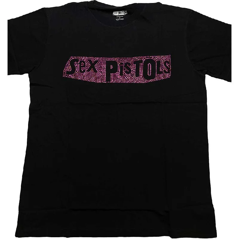 The Sex Pistols | Official Band T-Shirt | Logo (Diamante) Seamless Knitted Crochet