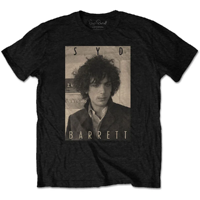 Syd Barrett | Official Band T-shirt | Sepia Seamless Knitted Crochet