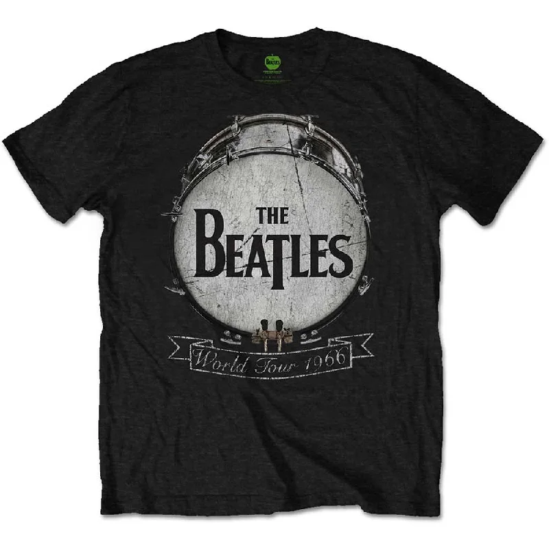 The Beatles | Official Band T-Shirt | World Tour 1966 Silk Blend Satin Velvet
