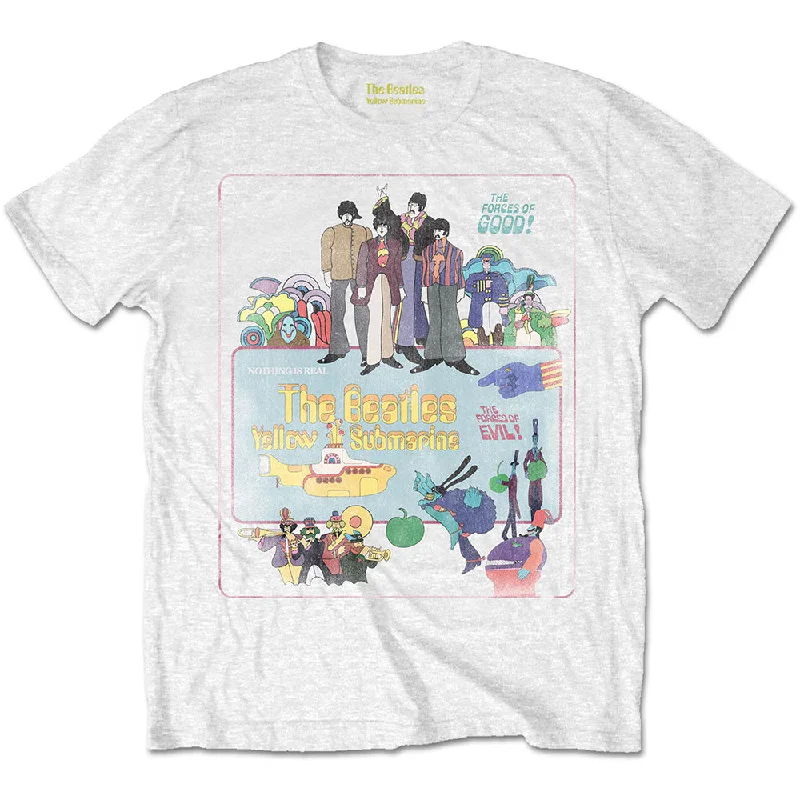 The Beatles | Official Band T-Shirt | Yellow Submarine Vintage Movie Poster Seamless Knitted Crochet The Beatles | Official Band T-Shirt | Yellow Submarine Vintage Movie Poster Seamless Knitted Crochet
