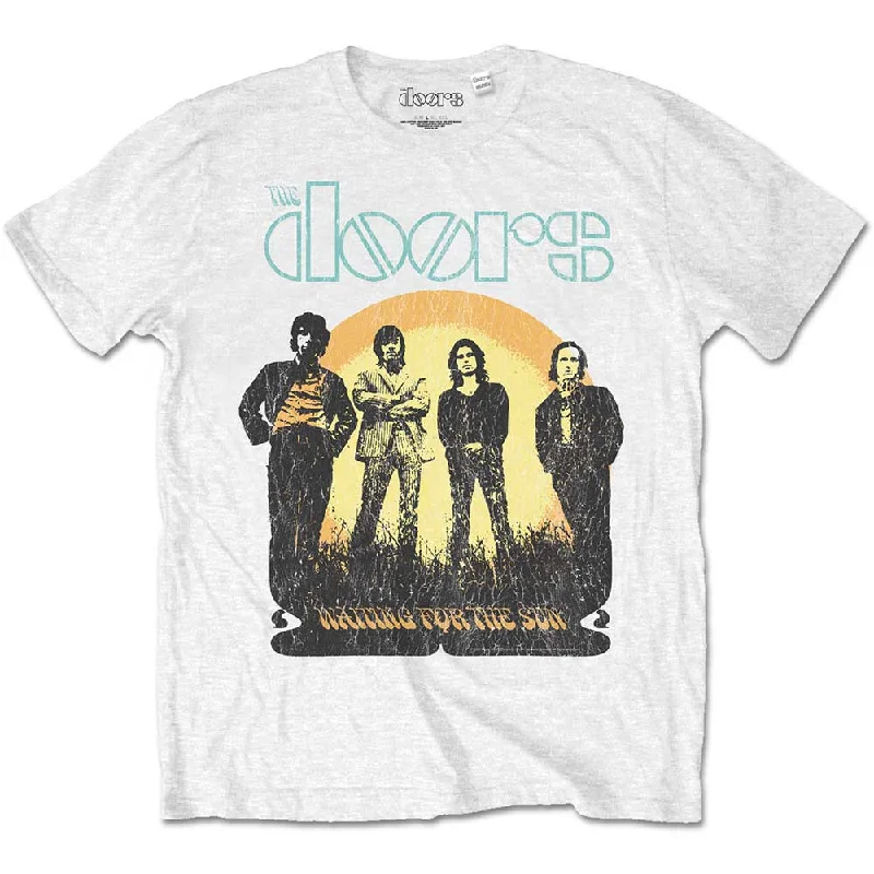 The Doors | Official Band T-Shirt | Waiting for the Sun Zippered Buttoned Snapped
