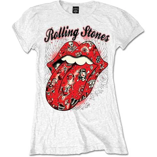 The Rolling Stones Ladies T-Shirt: Tattoo Flash Rayon Fabric Velvet Fabric Corduroy Fabric The Rolling Stones Ladies T-Shirt: Tattoo Flash Rayon Fabric Velvet Fabric Corduroy Fabric