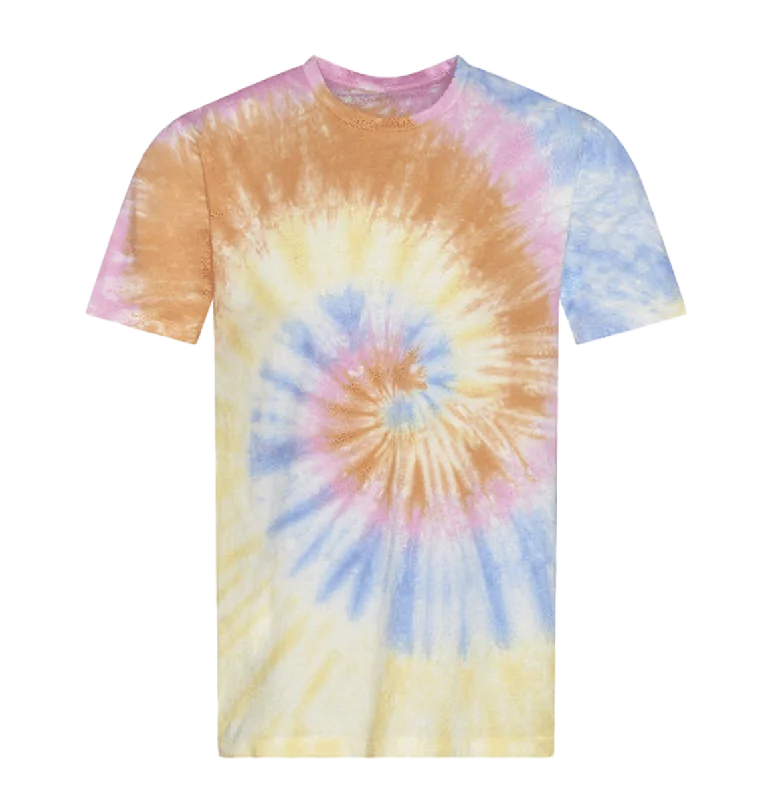 Tie Dye Swirl T-Shirt Cashmere Blend Cotton Blend Poly Blend