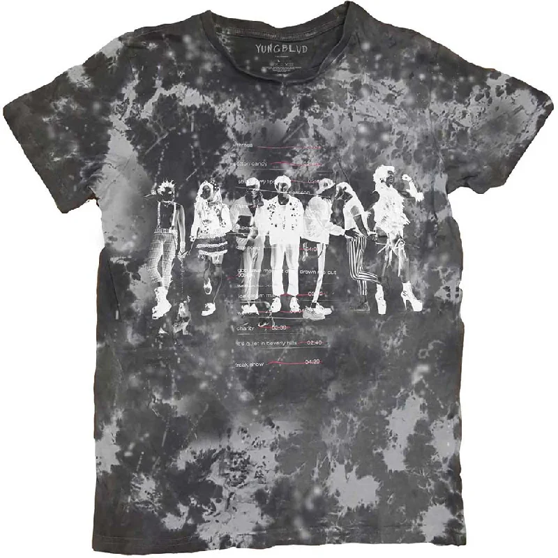 Yungblud | Official Band T-Shirt | Weird Tracklist (Dip-Dye) Front Pockets Side Pockets Patch Pockets Yungblud | Official Band T-Shirt | Weird Tracklist (Dip-Dye) Front Pockets Side Pockets Patch Pockets
