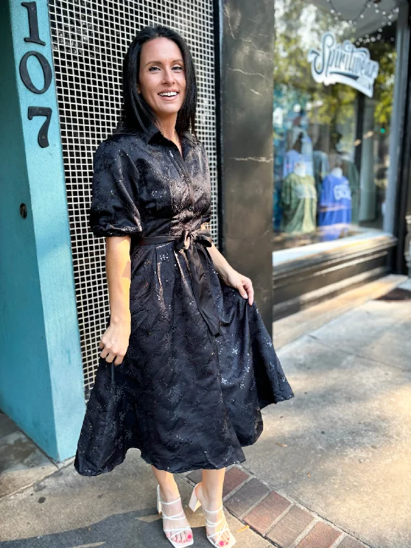 Starlit Charm Sequin Midi Dress Fashionable Plaid Midi Dress