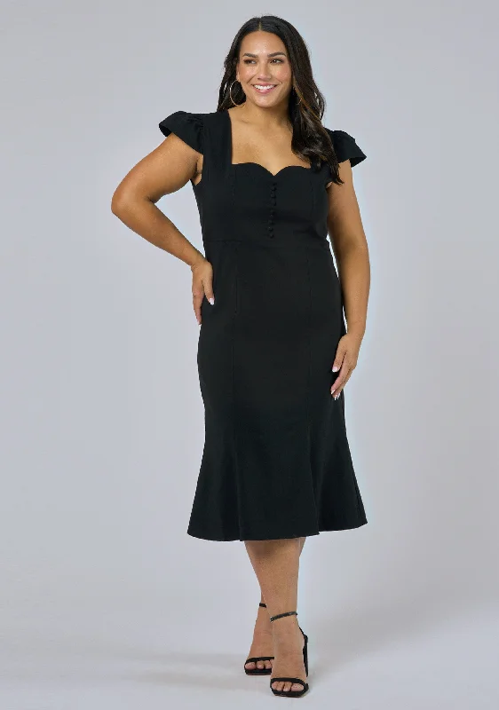 Truth or Dare Midi Dress Trendy Floral Wrap Midi Dress