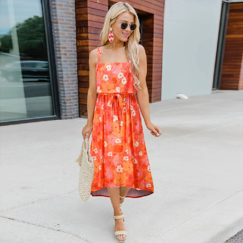 Orange Floral