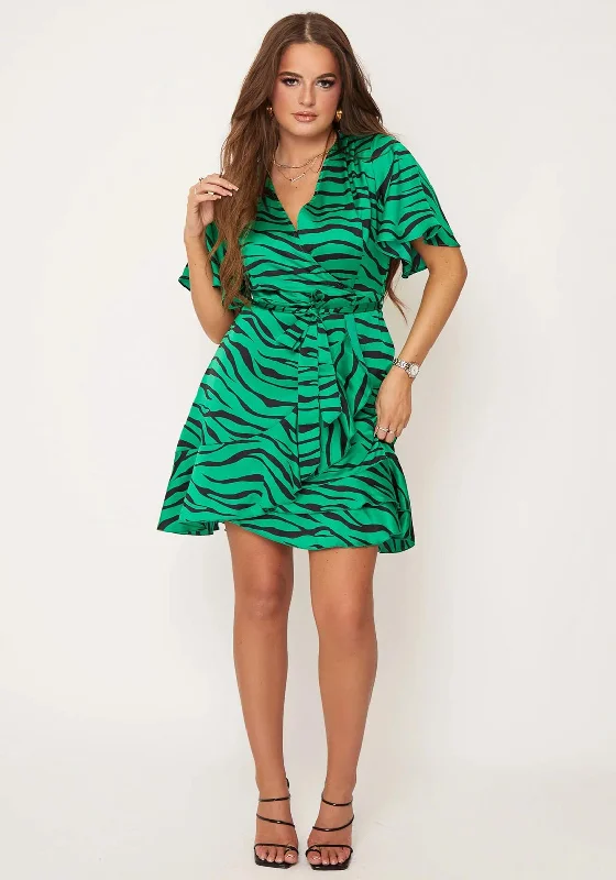 Girl In Mind Felicity Zebra Print Mini Dress, Green Comfortable Polka Dot Mini Dress Girl In Mind Felicity Zebra Print Mini Dress, Green Comfortable Polka Dot Mini Dress
