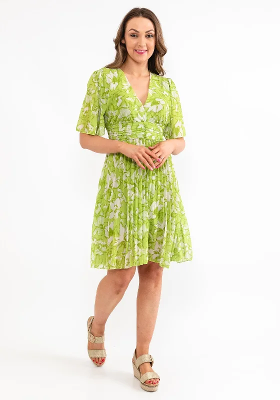 Seventy1 One Size Chiffon Mini Dress, Green Classic Black Mini Dress