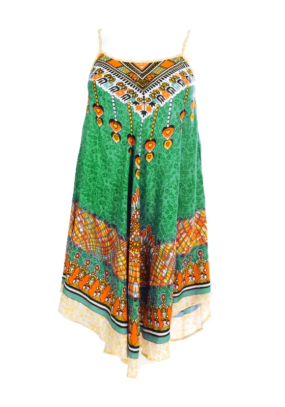 Serafina Collection Luna Print One Size Midi Dress, Green Fashionable Pencil Midi Dress
