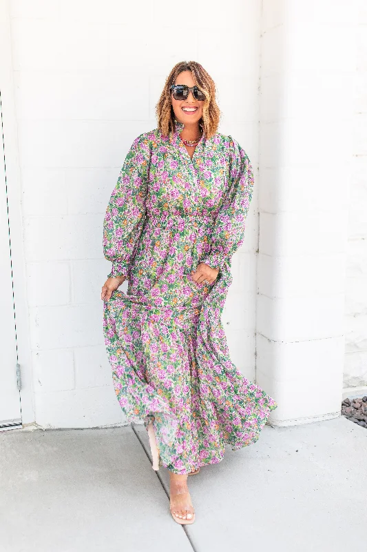 The Bloom Haven Maxi Dress Trendy Off-Shoulder Ruffle Maxi Dress