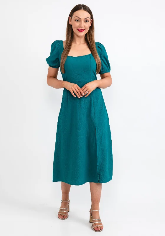 Tiffosi Jasmine Midi Dress, Forest Green Fashionable Casual Midi Dress