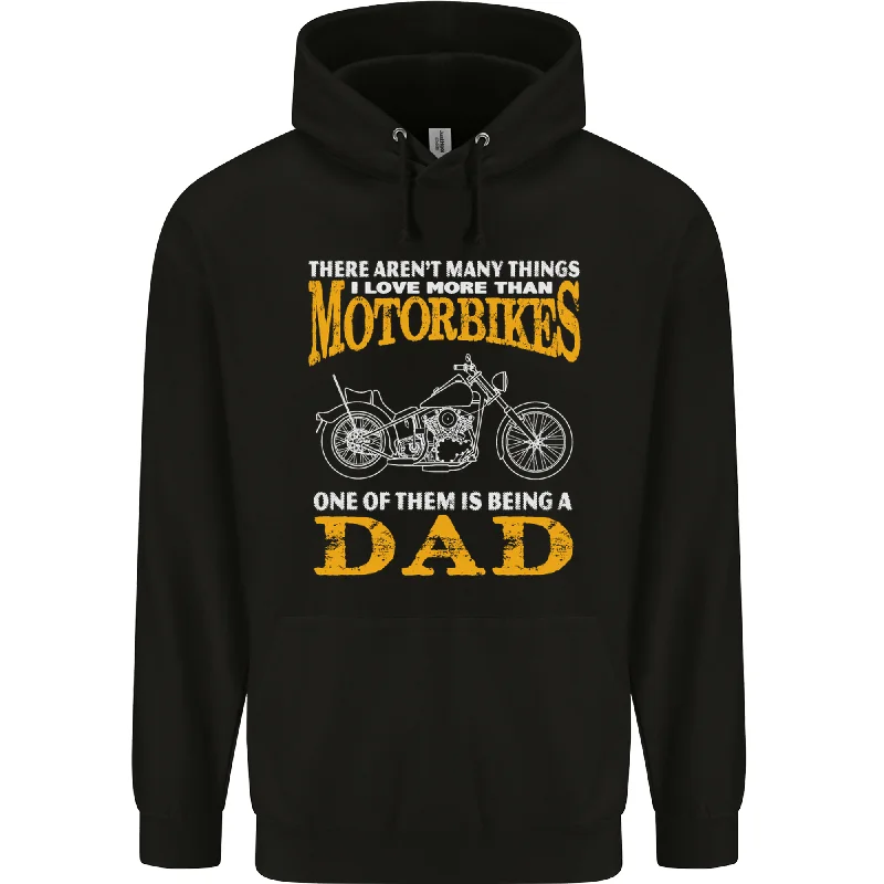 Being a Dad Biker Motorcycle Motorbike Mens 80% Cotton Hoodie Hoodie with Logo Branding Identity