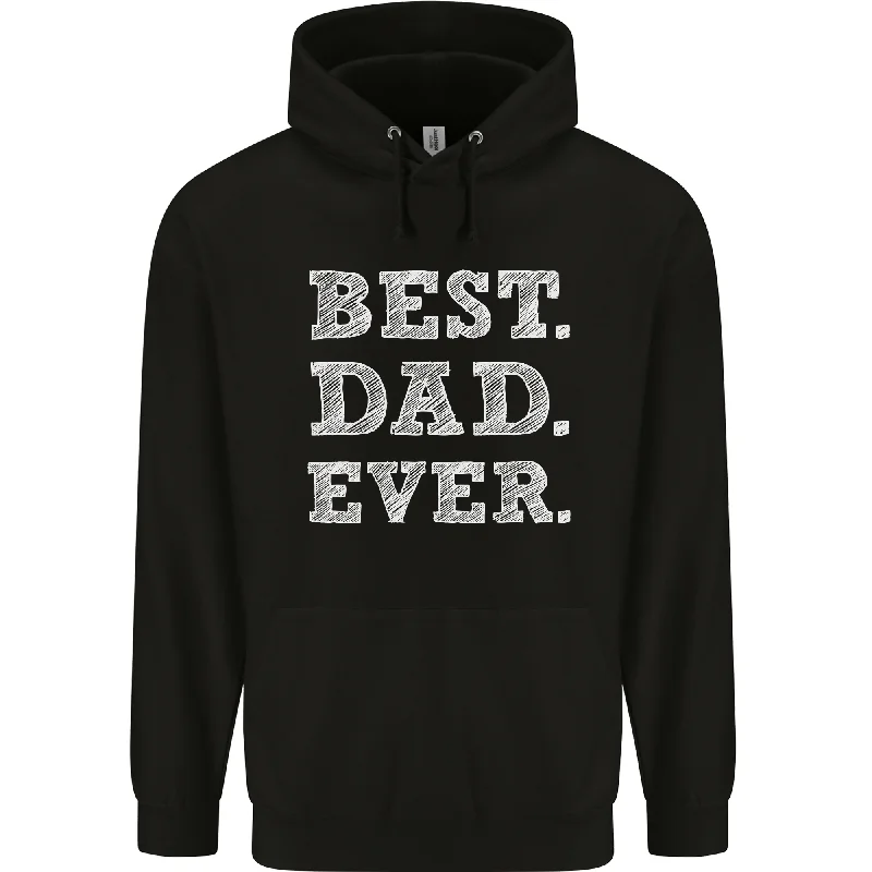 Best Dad Ever Fathers Day Present Gift Mens 80% Cotton Hoodie Hoodie with Reflective Safety Nightwear