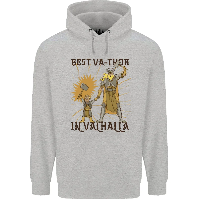 Best Va Thor in Valhalla Viking Fathers Day Mens 80% Cotton Hoodie Hoodie with Hem Detail Decorative Unique