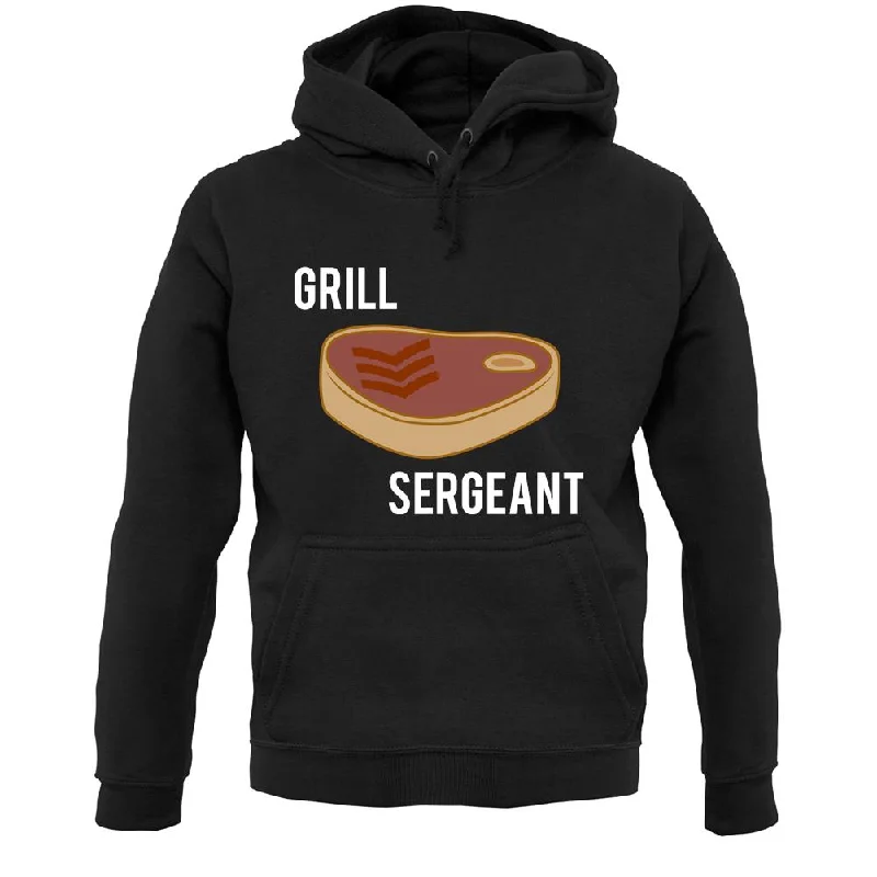 Grill Sergeant Unisex Hoodie Hoodie with Half-Zip Sporty Casual