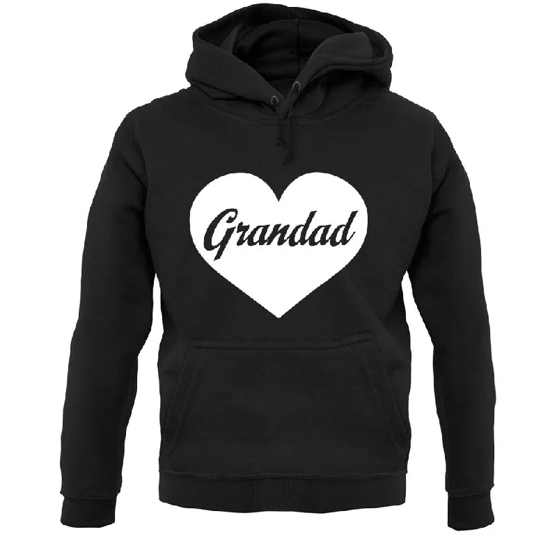 Heart Grandad Unisex Hoodie Hoodie with Rhinestones Sparkly Elegant