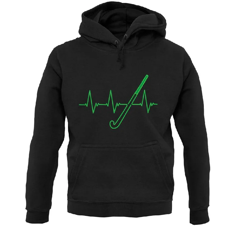 Hockey Heartbeat Unisex Hoodie Hoodie with Hem Lace Feminine Delicate