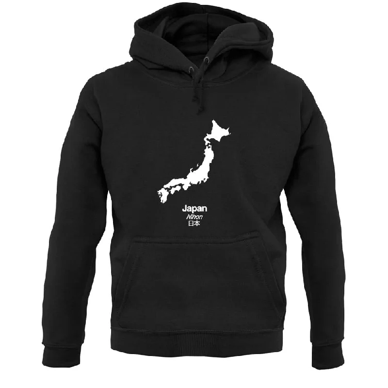 Japan Silhouette Unisex Hoodie Hooded Sweatshirt Casual Wear Street Style