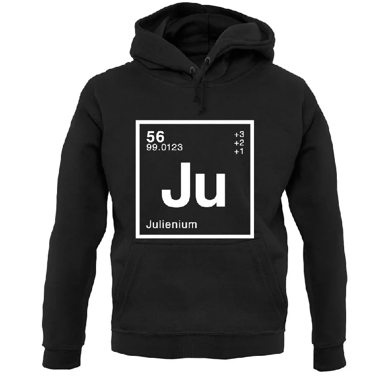 Julie - Periodic Element Unisex Hoodie Hoodie with Color Block Contrast Stylish