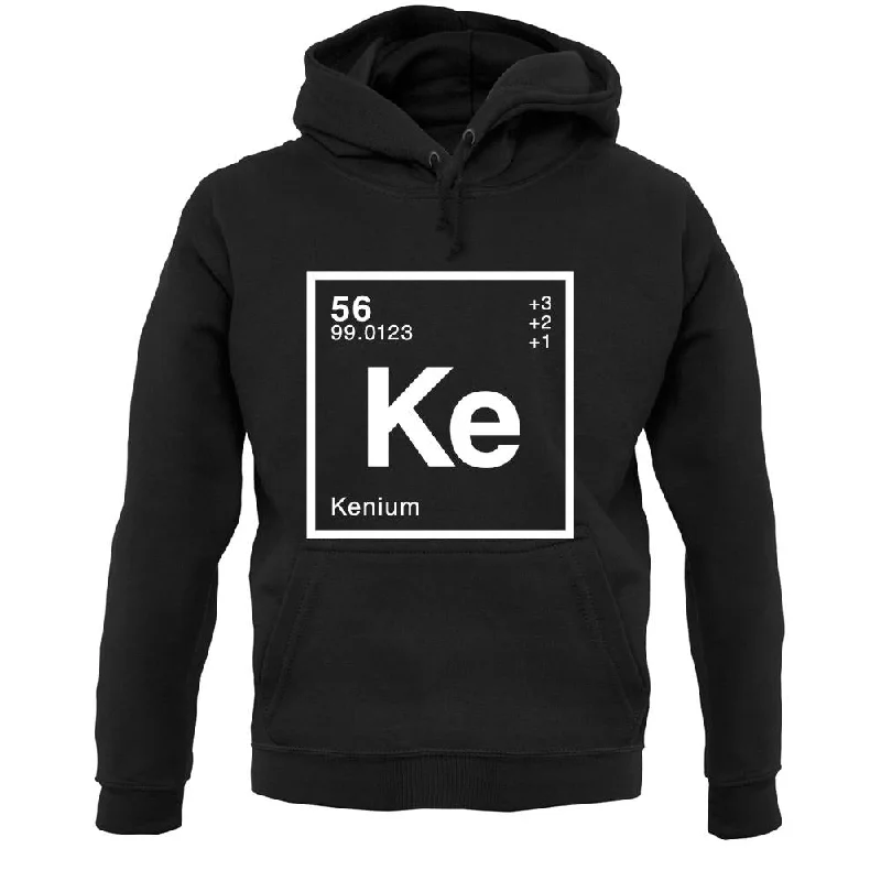 Ken - Periodic Element Unisex Hoodie Hoodie with Elastic Cuffs Stretchable Comfortable