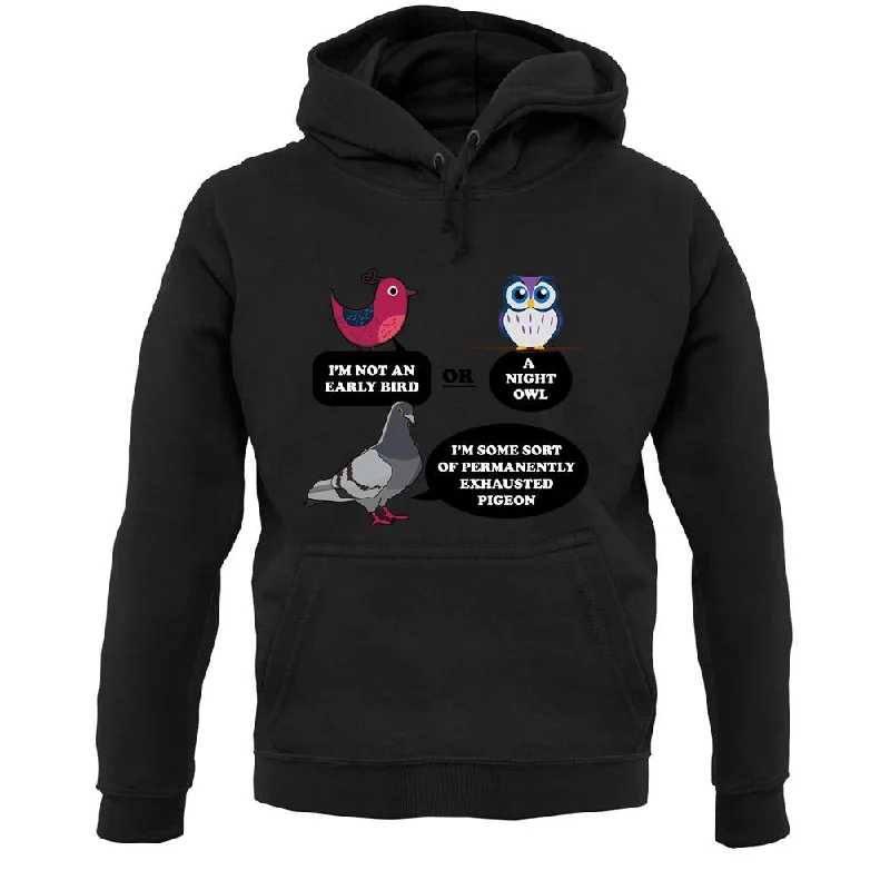 Not An Early Bird Unisex Hoodie Hoodie with Crew Neck Simple Timeless