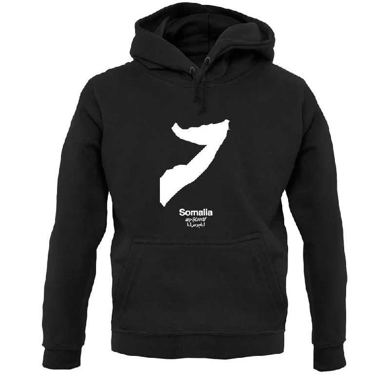 Somalia Silhouette Unisex Hoodie Hoodie with Patch Decorative Personalized