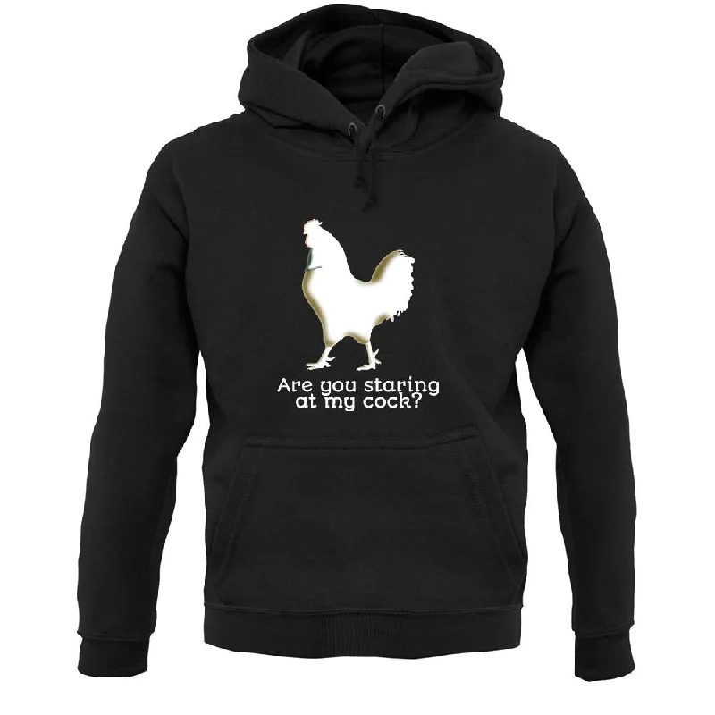 Staring At My Cock Unisex Hoodie Hoodie with Puffed Sleeves Voluminous Trendy