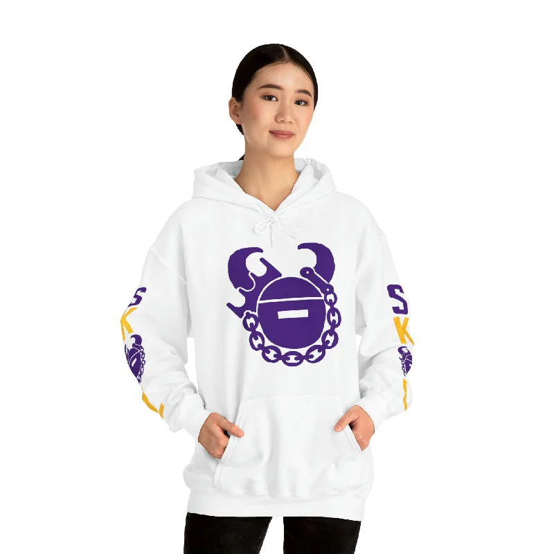 Unisex Heavy Blend™ Hooded Sweatshirt - Game Day Helmet + Original (Sleeves) Hoodie with Hood Adjustable Protection