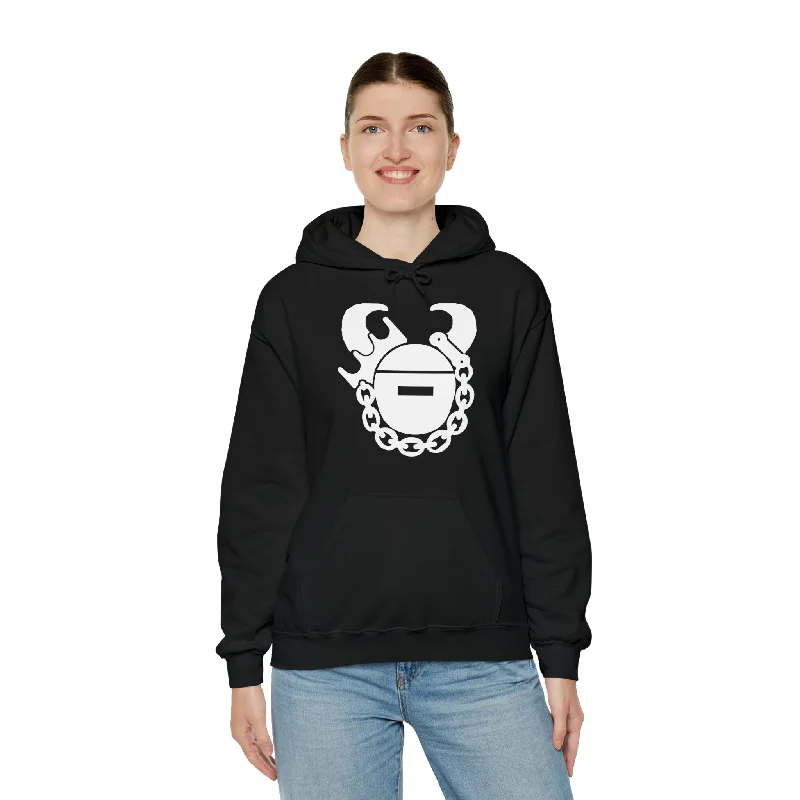 Unisex Heavy Blend™ Hoodie - Game Day Helmet Hoodie with Batwing Sleeves Loose Dramatic