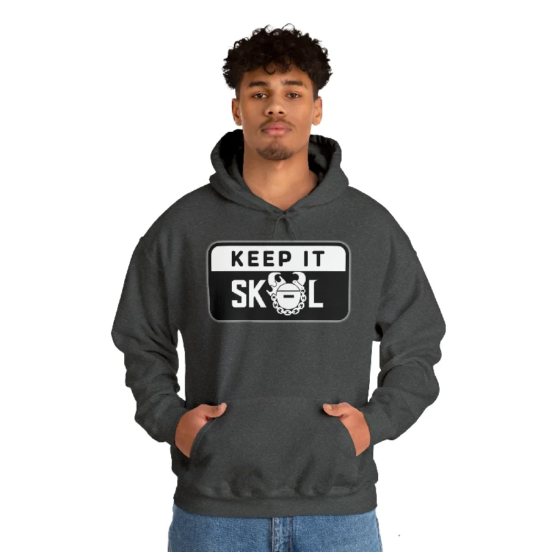 Unisex Heavy Blend™ Hoodie - Keep it Simple (Framed) Hoodie with Longline Fit Extended Stylish