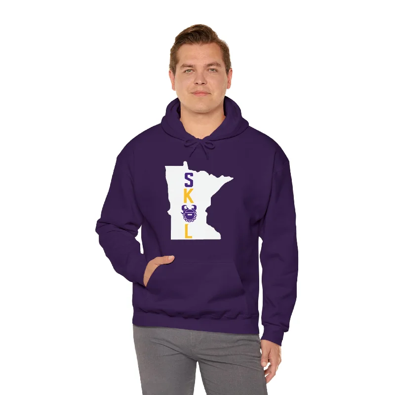 Unisex Heavy Blend™ Hoodie - Minnesota Hoodie with Ribbed Neckline Snug Warm