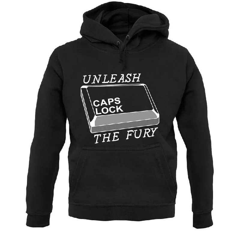 Unleash The Fury Unisex Hoodie Hoodie with Thumb Holes Functional Cozy