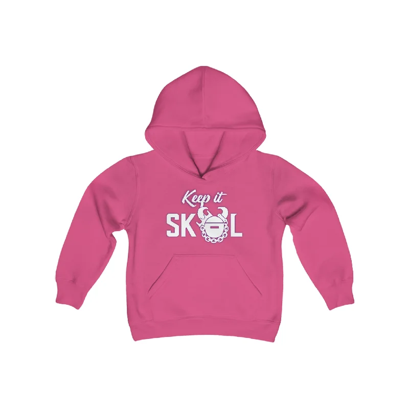 Youth Heavy Blend Hoodie - Keep it Simple Hoodie with Reflective Safety Nightwear