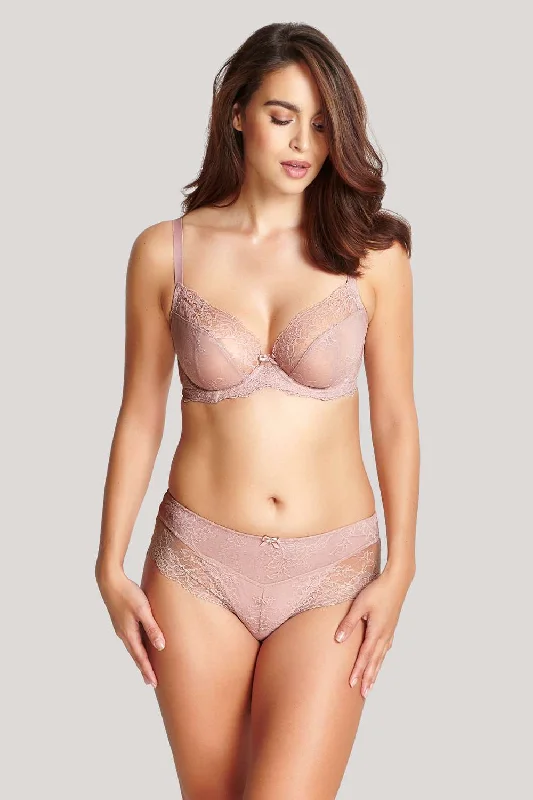 Ana Plunge Bra In Vintage - Panache Soft Mesh Bra