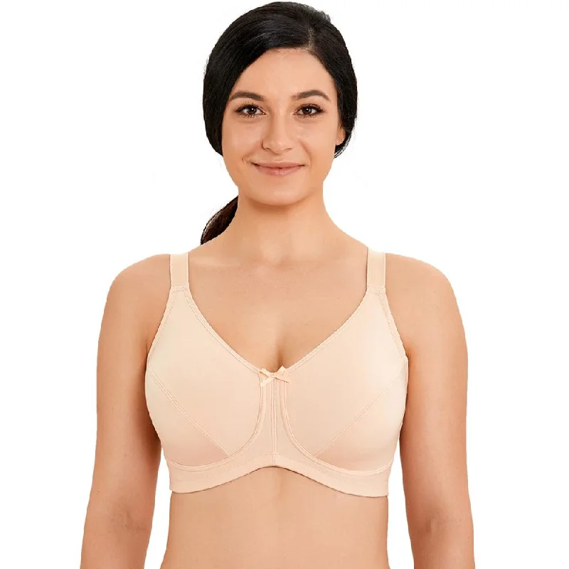 Aspen Wireless Mastectomy Bra|B-F Cup| Beige - Black Sexy Lace Bralette