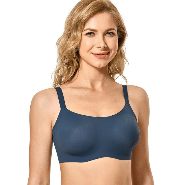 Alessia Zero Feel Foam Padded Seamless Wireless Bra| C - H Cup| Sargasso Sleek Sports Bra