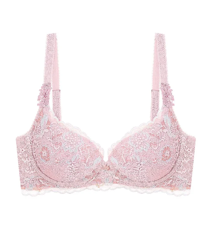 Florale Azalea Lace Wired Push Up Bra Adjustable Back Bra