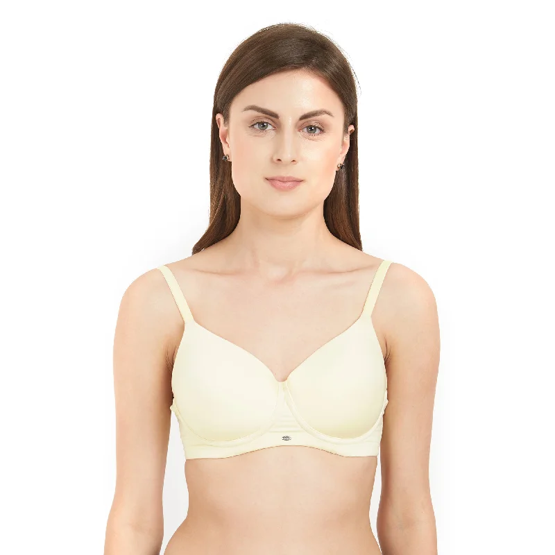 Full Coverage Padded Non Wired Bra-CB-122 Soft Support Bra