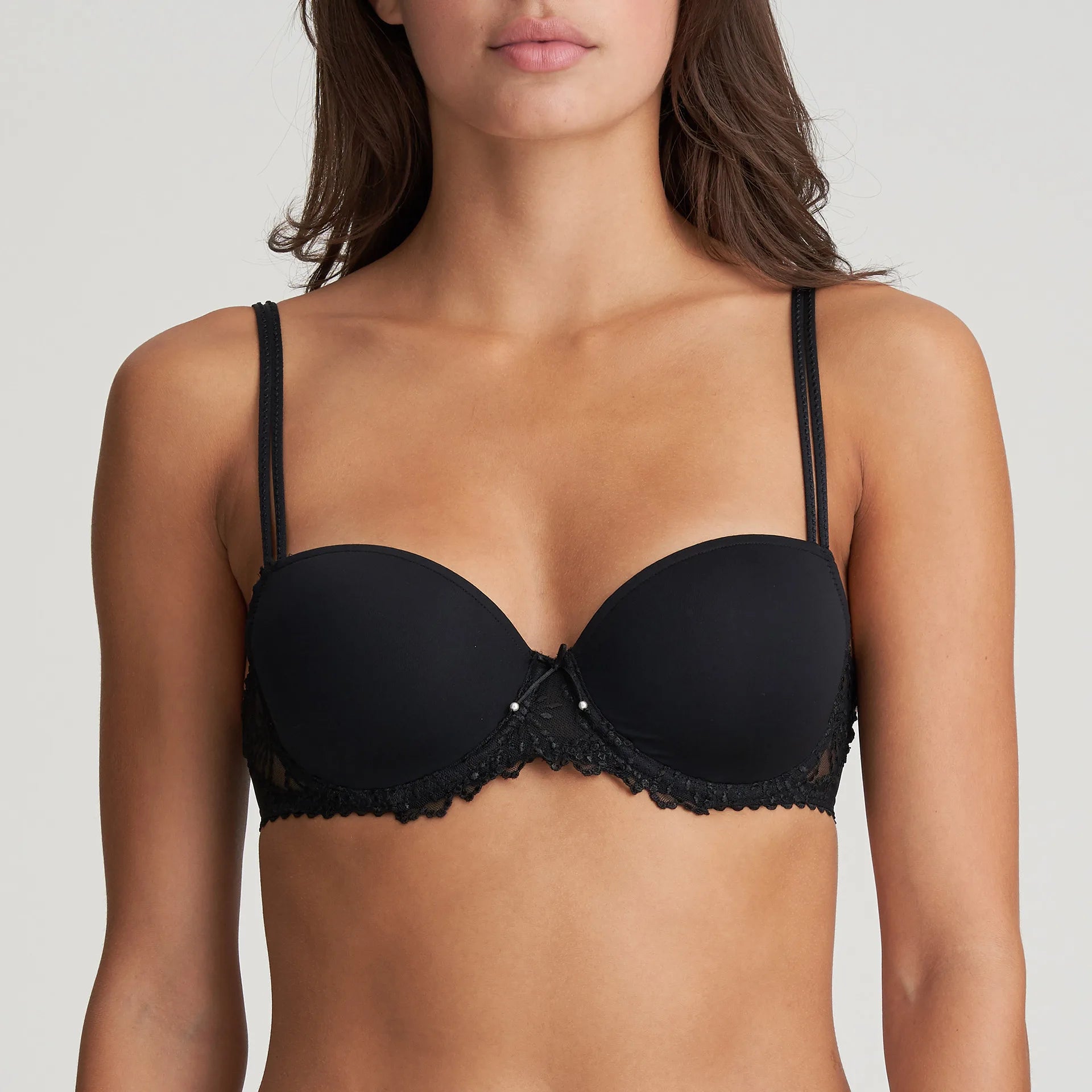 Jane Balconnet Balcony Bra In Black Comfortable Bralette Style