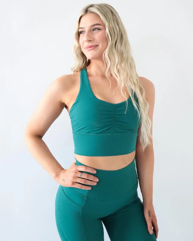 Performance Scrunch Bra - Ocean Breathable Wireless Bra