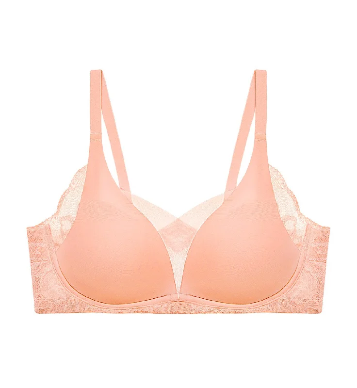 SHAPE SMART NON-WIRED PADDED BRA Soft Lace Bra