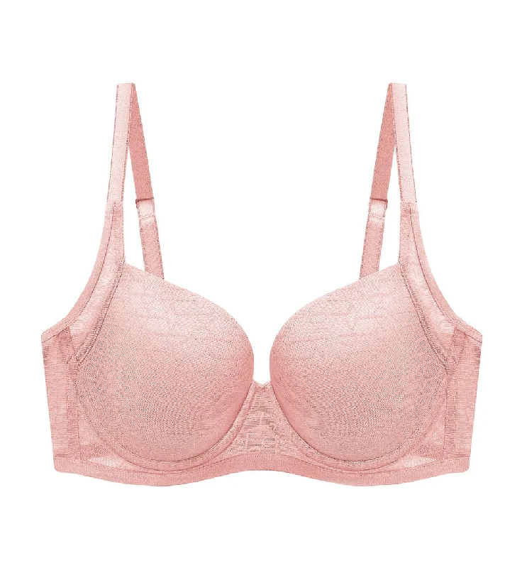 SIGNATURE SHEER WIRED PADDED BRA Supportive Cotton Bra